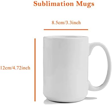 TANGLONG Sublimation Mugs 15 oz, Sublimation Blanks, (Pack of 12)