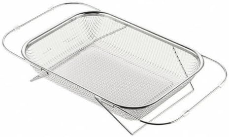 Expandable Mesh Basket with Frame Rust-Resistant over-Sink Colander