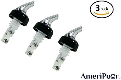 Measured Pourer - Liquor Bottle Pourers - Collared - (3pk) Made 100%