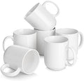 DOWAN Large Coffee Mug, 20 oz Ceramic White Coffee Mugs Set of 6