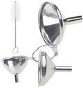 3Pcs Stainless Steel Kitchen Funnel Set Food Grade Metal Small Oil