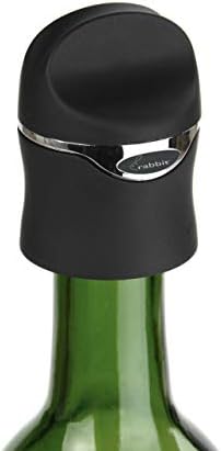 Rabbit Bottle Stoppers, Set of 4, Multicolor & Champagne and Wine
