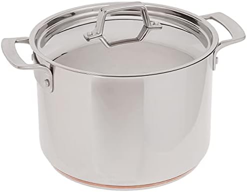 MIU France 10-Piece Copper Core Cookware Set, Silver