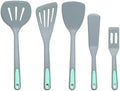 To encounter 5 Pieces Light Grey Silicone Spatula Set