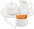 Dicunoy Set of 4 Sugar and Creamer Set, Small Creamer Pitcher with