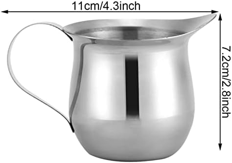 Milk Frother Cup, 8oz Creamer Pitcher, Frothing Steam Container