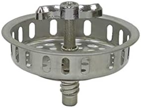 VARNAHOME Twist Lock Basket Strainer Replacement, 3-1/2-Inch Stainless
