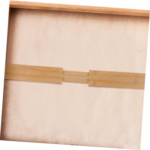 PRETYZOOM Bamboo Retractable Drawer Dividers Adjustable Organizer for