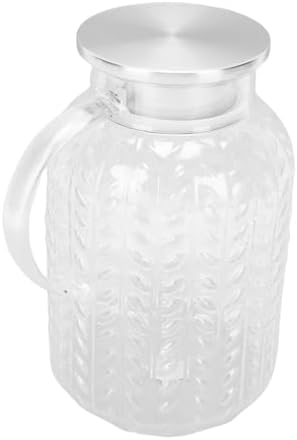 GOWENIC 1.8L Water Pitcher with Lid and Handle, Acrylic Heat Proof
