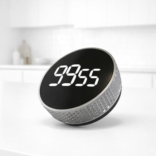 Digital Kitchen Timer, Large LED, Magnetic Countdown