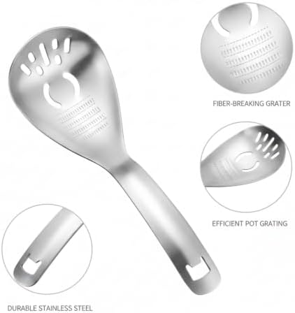 Stainless Steel Grater Spoon for Ginger, Garlic & Soft Fruits - Direct