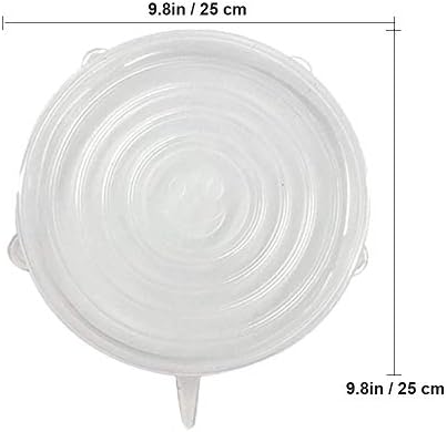 Silicone Stretch Lids, 3 PCS, 9.8in