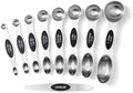 Magnetic Measuring Spoons Set, 9-Piece Stainless Steel with Leveler