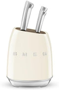 Smeg Cream Stainless Steel Knife Block Set