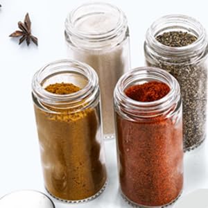 Tebery 30 Pack Round Spice Bottles Jars - Image 4