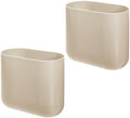 iDesign Small Slim Plastic Bathroom Trash Can, 2-Pack