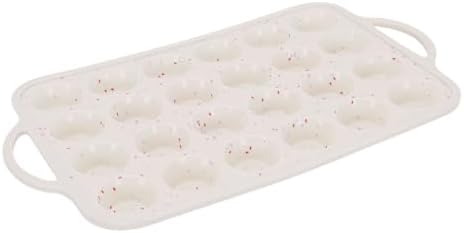 24-Cup Mini Muffin Pan – Flexible Silicone Cupcake Pan with Reinforced