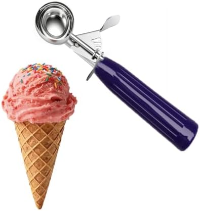TOPKITCHEN Commercial-Grade Ice Cream Scoop 0.75 oz, 18/8 Stainless