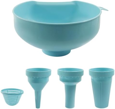 Wide Mouth Funnel Set, Sky Blue