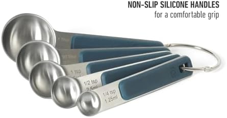 Calphalon Prime Measuring Spoons, Plastic Measuring Spoon Set, 5-Piece