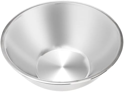 3 Pack Stainless Steel Mixing Bowls, 6 Quart Flat Base Stainless Steel
