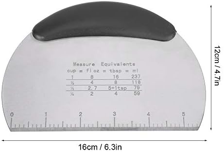AYNEFY Stainless Steel Dough Cutter,Pastry Scraper Pizza Cutting Knife