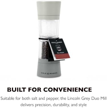 Cole & Mason Lincoln Grey Salt and Pepper Mill Set