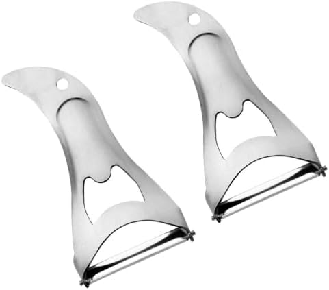 2pcs Stainless Steel Kitchen Peeler Set with Potato Vegetable Cutter