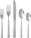 FORTESSA Doria 18/10 Stainless Steel Flatware, 20 Piece Place Setting