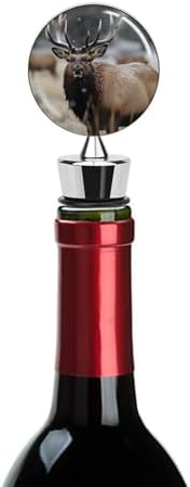 Wild Elk Wine Stopper Vacuum Alloy Wine Bottle Stopper Reusable Wine