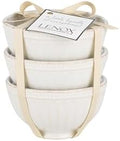 Lenox (858037) French Perle Groove Bowls (Set of 3), Mini, White