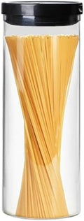 Glass Spaghetti Pasta Storage Container with Lids 65oz - 12inch Tall