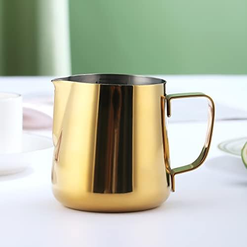 Milk Frothing Pitcher 12oz - 350ml, Kyraton Stainless Steel Espresso