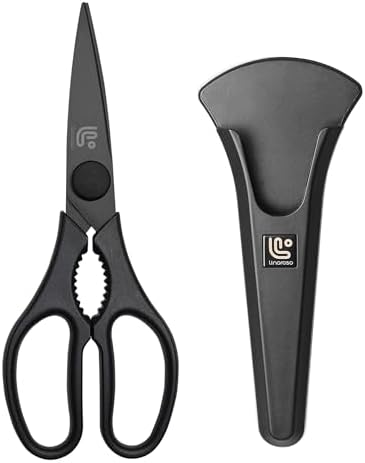 Linoroso Kitchen Scissors All Purpose with Magnetic Holder for