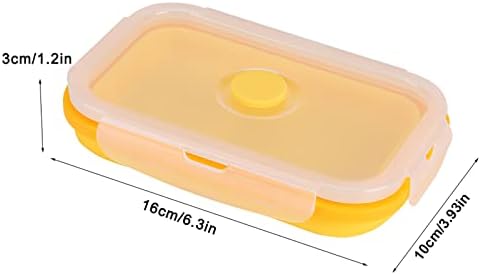 Tyenaza Portable Lunch Box, Silicone Collapsible Lunch Box Bowl
