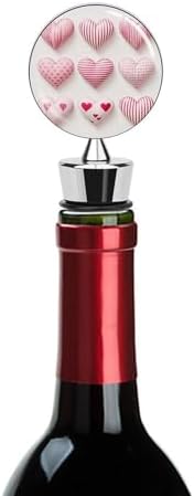 Bright Peach Heart Wine Stopper Vacuum Alloy Wine Bottle Stopper