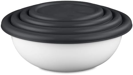 8-Piece Covered Bowl Set (4 Bowls + 4 Airtight Lids) - BPA-Free