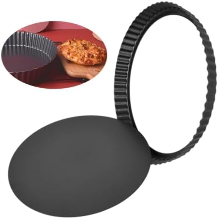 Fluted Tart Pan Set, Carbon Steel Nonstick Quiche Pans with Removable