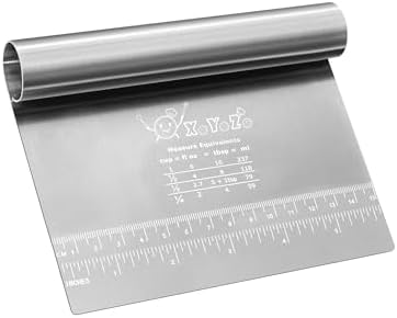 Bench Scraper Dough Pastry Cutter Stainless Steel Blade Kitchen Baking