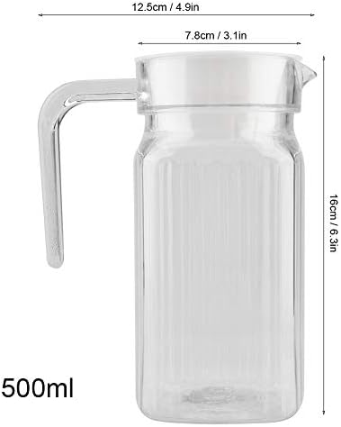 Haofy Acrylic Pitcher, Small Plastic Pitcher Juices Pitcher