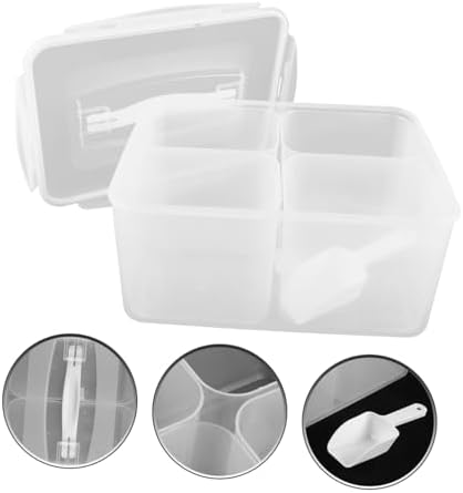 LABRIMP 8l Divided Plastic Food Storage Containers with Lid and Handle