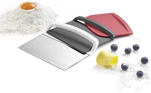 Küchenprofi Set: Dough Cutter, Curved and Flat Edge Scraper, Set of 3