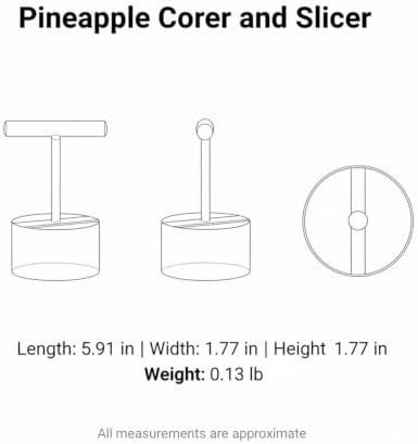 Multipurpose Stainless Steel Fruit Corer and Slicer for Pineapples