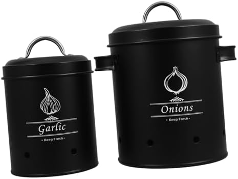 SOLUSTRE 2pcs Vintage Potato and Onion Storage Bins Set Breathable