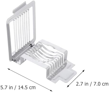 Stainless Steel Egg Slicer for Even Slices Xmas with 8 Cutting Wires