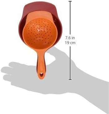 Mini Colanders Set 2 Plastic Pack Kitchen Mesh Food Strainers Colander Handles - Image 5