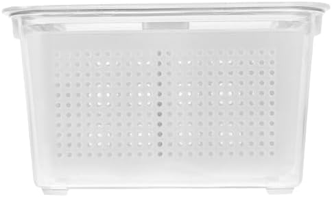 Uonlytech Food Storage Container, Two Compartment Refrigerator Produce