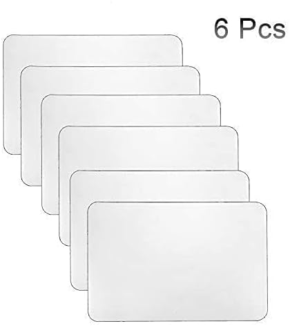 YoleShy Plastic Placemats Wipeable - 17 x 11 in Clear Placemats Set of