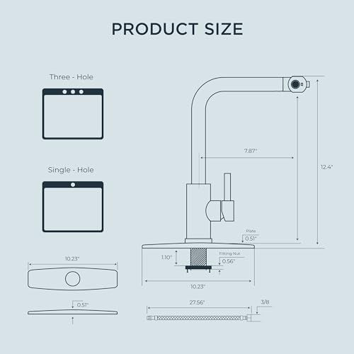 FORIOUS Touchless Waterfall Kitchen Faucet with Pull Down Sprayer