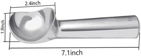2pcs 2.5oz Ice Cream Scoop One-Piece Nonstick Aluminum Ice Cream